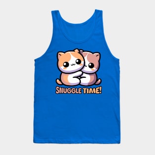 Snuggle Time!! Cute Cuddle Cats Tank Top